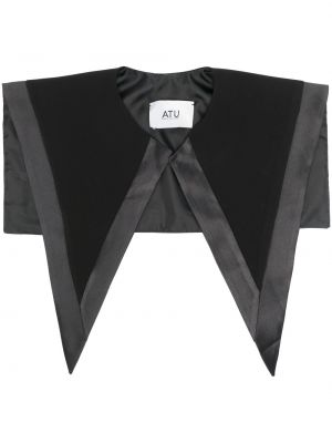Сатенена вратовръзка Atu Body Couture черно