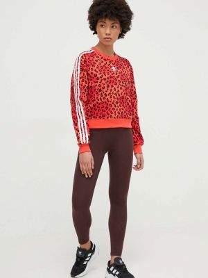 Pamučna vesta s printom Adidas Originals crvena