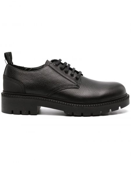 Кожаные туфли на шнуровке Calvin Klein черные
