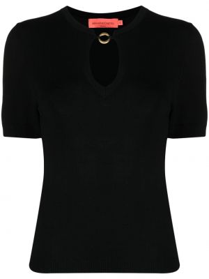 T-shirt en tricot Manning Cartell noir