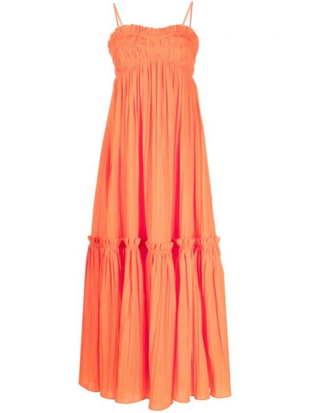 Sukienka długa Acler pomarańczowa