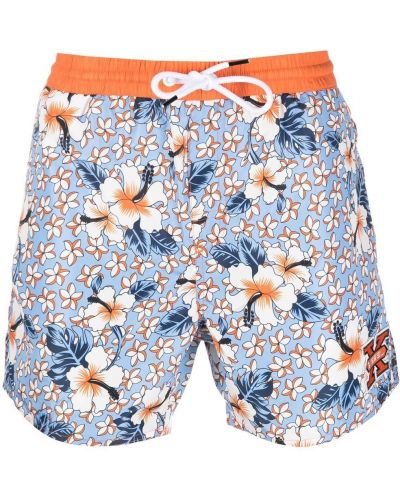 Trykt floral shorts Diesel blå