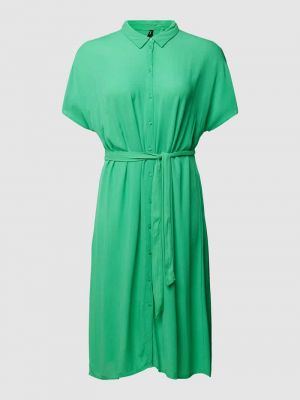 Sukienka midi z nadrukiem Vero Moda Curve zielona