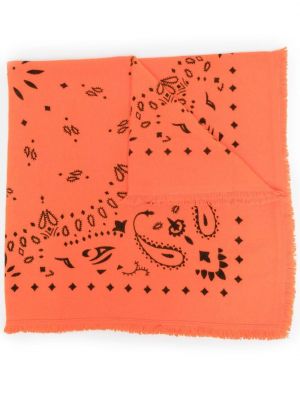 Paisley kashmir skjerf Kujten oransje