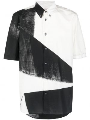 Camicia con stampa Alexander Mcqueen bianco