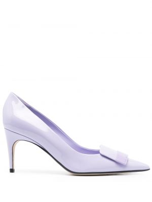 Pumps med applikationer Sergio Rossi lila