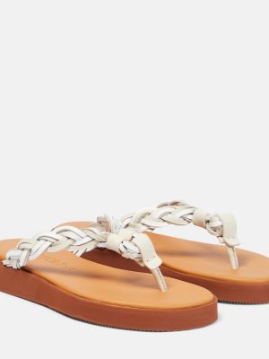 Kožené sandály See By Chloã© bílé