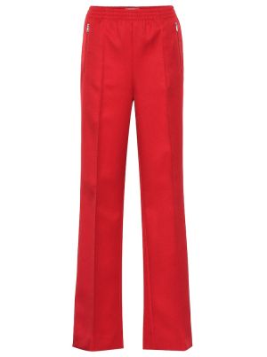 Pantalones de chándal de algodón Prada rojo