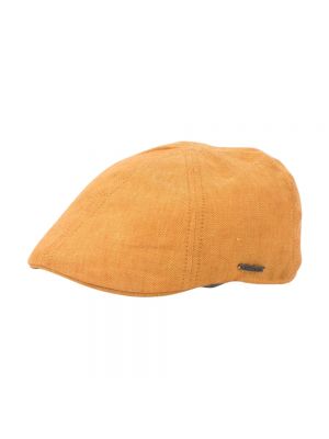 Mütze mit fischgrätmuster Stetson orange
