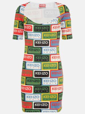 Vestito con stampa in jersey Kenzo