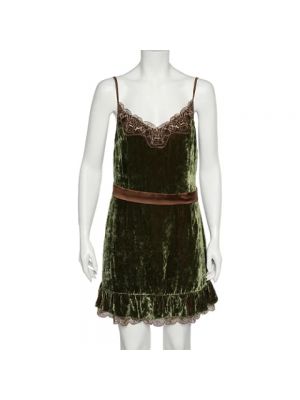 Sukienka koronkowa Dolce & Gabbana Pre-owned zielona