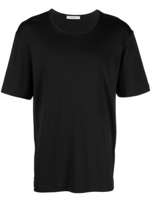 Памучна тениска Lemaire черно