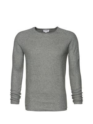 Меланжов пуловер Nowadays сиво