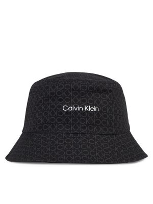 Oboustranný klobouk Calvin Klein černý