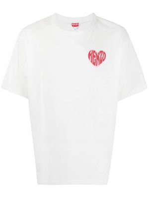 Тениска с принт със сърца Kenzo