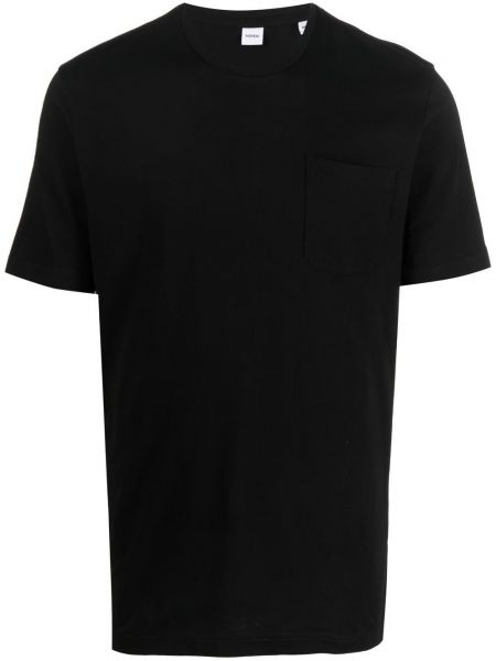 Βαμβακερή μπλούζα Aspesi μαύρο