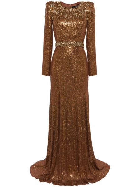 Estélyi ruha Jenny Packham aranyszínű