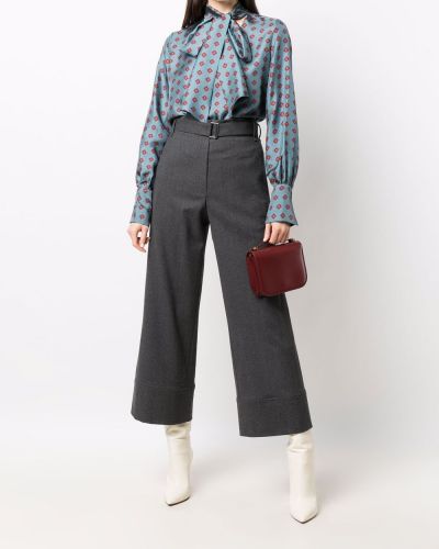 Pantalones de cintura alta bootcut Odeeh gris
