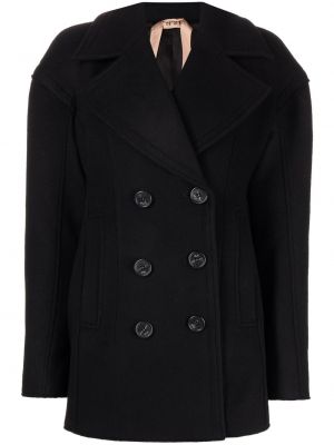 Vlněný kabát Nº21 černý