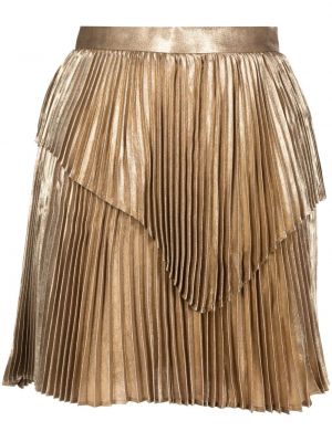 Plisované mini sukně Acler zlaté