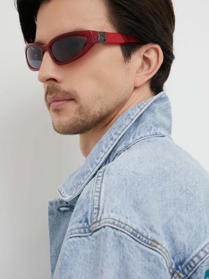 Czerwone okulary przeciwsłoneczne Hugo