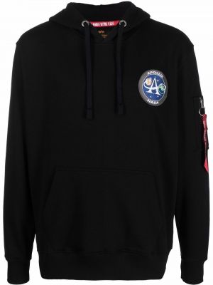 Hoodie Alpha Industries svart