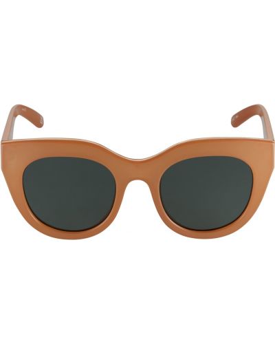 Slnečné okuliare so srdiečkami Le Specs hnedá