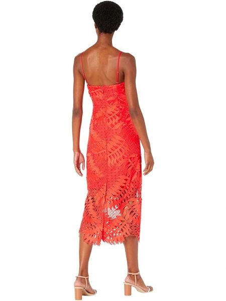 Кружевное платье с тропическим принтом Milly