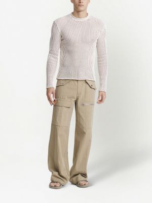 Sweter bawełniany Dion Lee biały