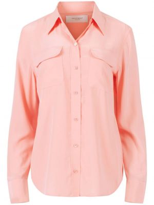Μεταξωτό πουκάμισο Equipment ροζ