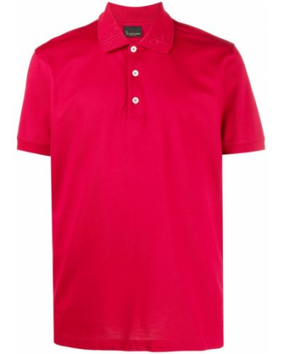 Polo krekls ar izšuvumiem Billionaire sarkans