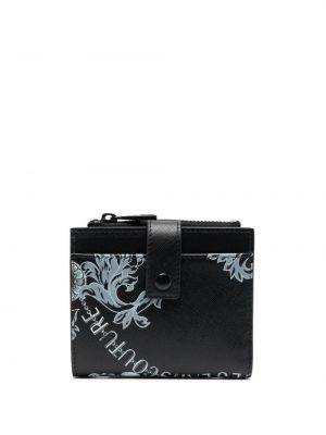 Kožená peňaženka s potlačou Versace Jeans Couture