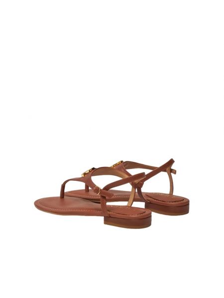 Sandalias de cuero Ralph Lauren marrón