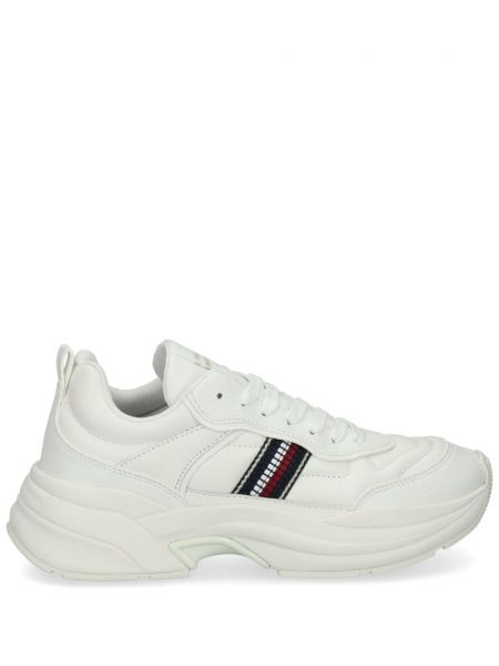 Deri sneaker Tommy Hilfiger beyaz