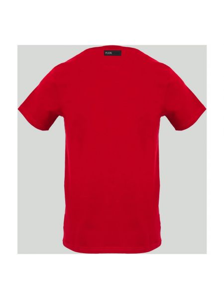 Sportliche t-shirt mit kurzen ärmeln mit rundem ausschnitt Plein Sport rot