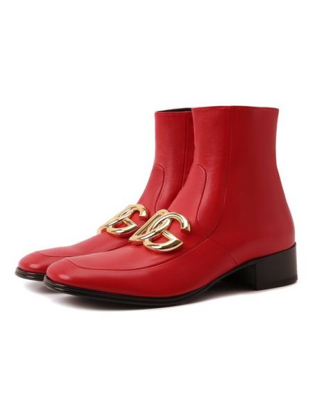 Сапоги Dolce & Gabbana красные