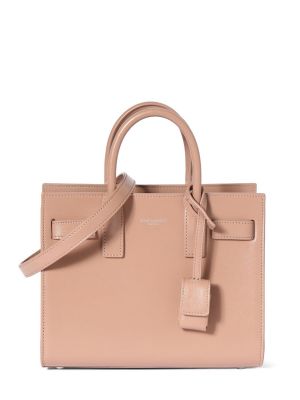 Кожени кожени чанта Saint Laurent розово