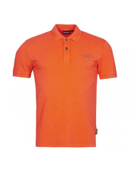 T-shirt Napapijri, pomarańczowy