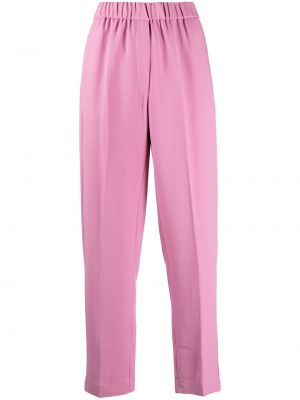 Pantalones rectos Forte Forte rosa