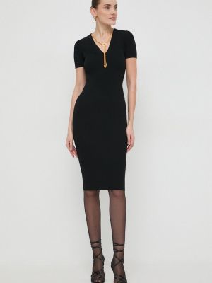 Uska mini haljina Elisabetta Franchi crna