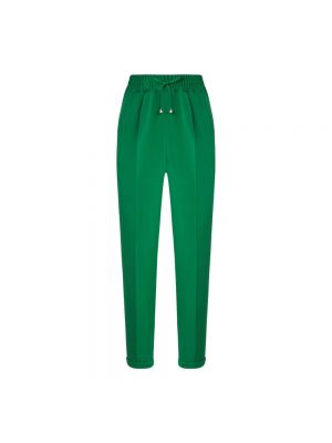 Jedwabne spodnie sportowe Kiton zielone