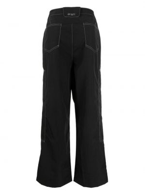Rovné kalhoty z nylonu Off Duty černé