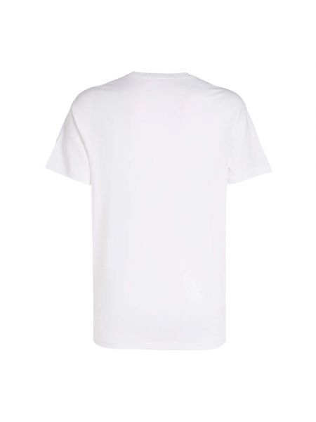 Camiseta con estampado manga corta Calvin Klein Jeans blanco