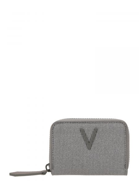 Priehľadná peňaženka na mince Valentino sivá