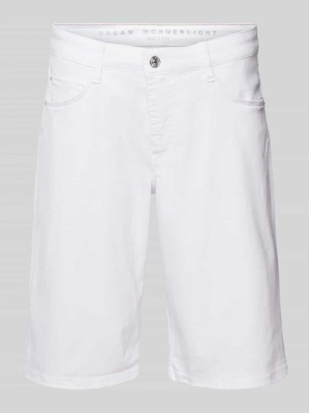 Szorty jeansowe z kieszeniami Mac białe
