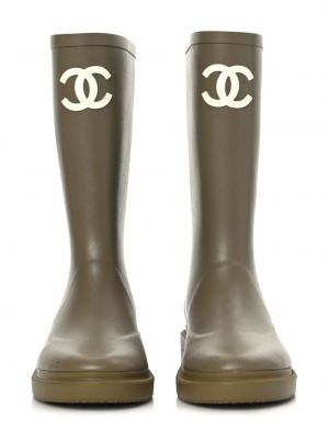 Bottines Chanel Pre-owned marron