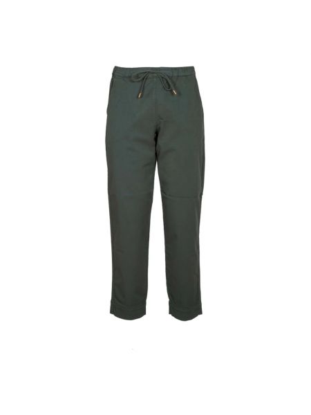 Spodnie slim fit Max Mara zielone