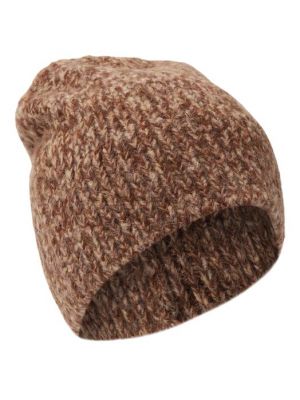 Шерстяная шапка Dries Van Noten коричневая