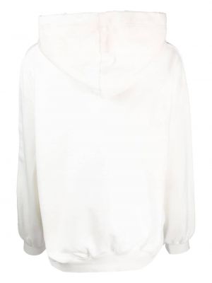 Haftowana bluza z kapturem bawełniana Maison Mihara Yasuhiro biała