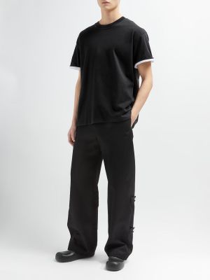 Camicia di cotone in jersey Bottega Veneta nero